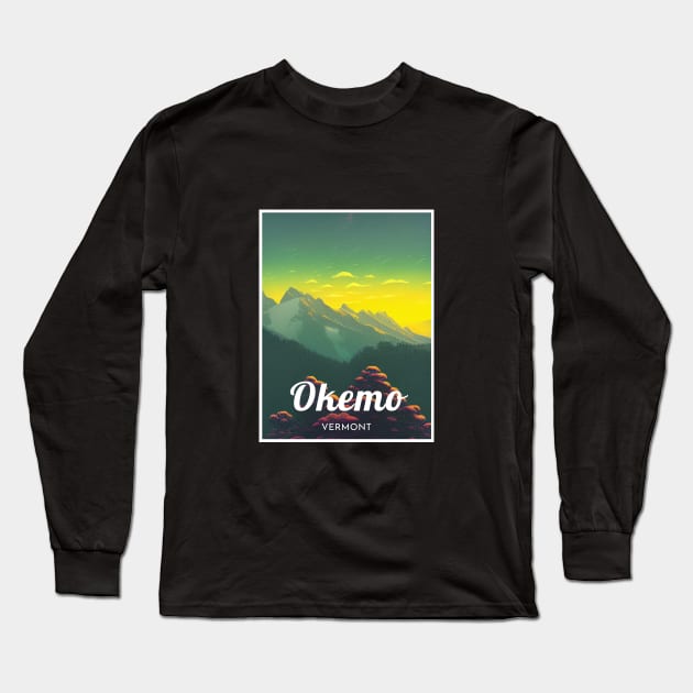 Okemo Vermont United States ski Long Sleeve T-Shirt by UbunTo